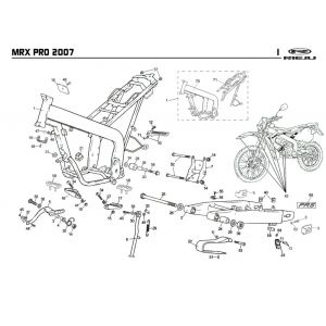 Frame Rieju MRX pro r-groen 2008 2-takt