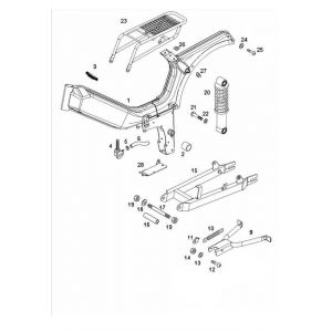 Frame Tomos Quadro 50 2-takt Elektrische start