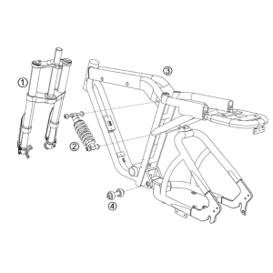Frame Yadea Trooper 01 Fatbike