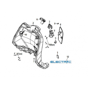 Front inner cover Sym E-Fiddle Icy White (WH8028P)