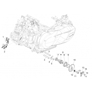 Nokkenas - Nokkenastandwiel - Tuimerlaars Vespa GTS 125 IE ABS Euro 4 2019