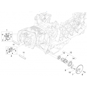 Nokkenas - Nokkenastandwiel - Tuimerlaars Vespa Sprint 125 3V IE ABS Vespa Sprint 125 3V IE ABS