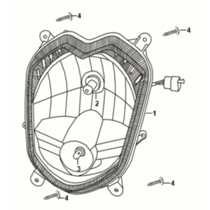 Head light Sym Orbit III 50 E5