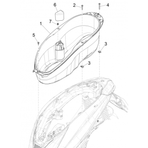 Helmbak Piaggio Medley 125 ABS Euro 5 2021-2022