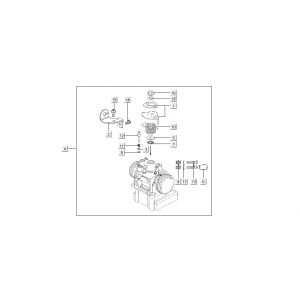 Gasklephuis Kymco New Sento 50i 4-takt Wit