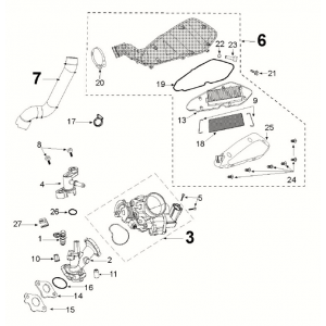 Injection system Peugeot Django 4-takt E5