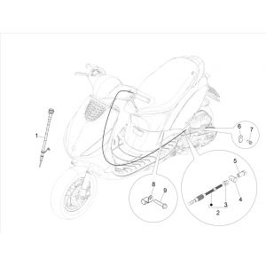 Kabels Piaggo Zip 50 4-takt IGET 3V Euro 5
