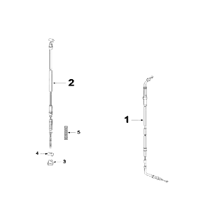 Kabels Peugeot V-Clic 50 4-takt AC Wit