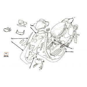 Kappen - Beplating 2 Beta Ark-RR 50 2-takt LC rood 2006