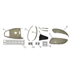 Kappen - Beplating achterzijde China Nano wit