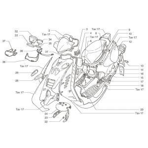 Kappen - Beplating Beta Beta Ark-k 50 2-takt AC zwart grijs 25