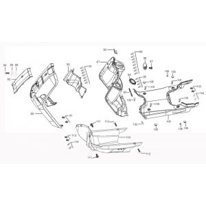 Kappen - Beplating voorzijde Benzhou ZN50QT-36 zwart