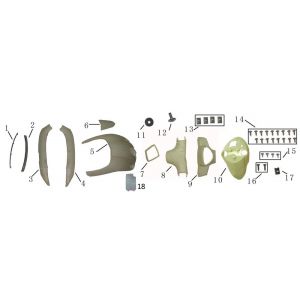 Kappen - Beplating voorzijde China E Nano