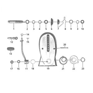 Kickstarterdeksel - Kickstarterdelen Zundapp C50 Sport 517-21L0