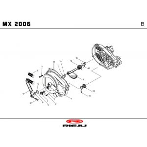 Kickstarter Rieju MX rood 2010 2-takt