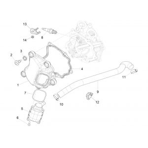 Kleppendeksel Piaggio Beverly 300 IE ABS Euro 4 2016-2020