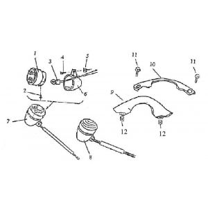 Knipperlichten voorzijde Turbho RG50 wit zwart