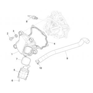 Kleppendeksel - Bougie Piaggio MP3 300 HPE / 300 HPE Sport ABS Euro 5 2020-2022