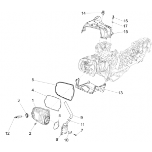 Kleppendeksel - Bougie Vespa Sprint 125 3V IE ABS