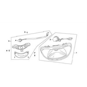 Koplamp Berini Speedy 4-takt