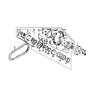 Koppeling V.Snaar Sym Fiddle White WH8018P