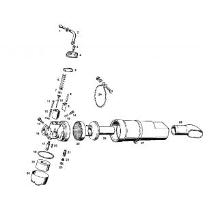 Carburateur Kreidler 4 versnellingen