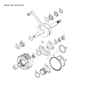 Krukas - Koppeling Tomos A35