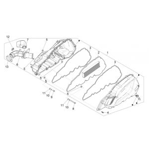 Luchtfilter Piaggio Medley 125 ABS Euro 5 2021-2022