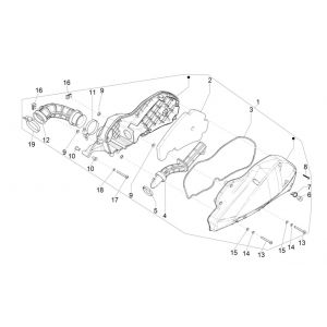 Luchtfilter Piaggio MP3 300 HPE / 300 HPE Sport ABS Euro 5 2020-2022