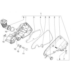Luchtfilter Vespa S 50 4-takt 2V 25km/u