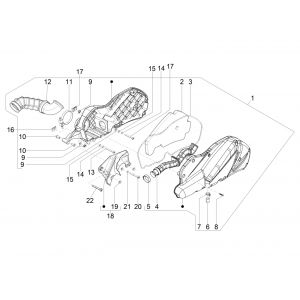 Luchtfilter Piaggio Beverly 300 IE ABS Euro 4 2016-2020