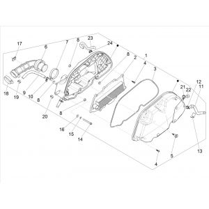 Luchtfilter Vespa GTS 125 IE ABS Euro 4 2016-2018