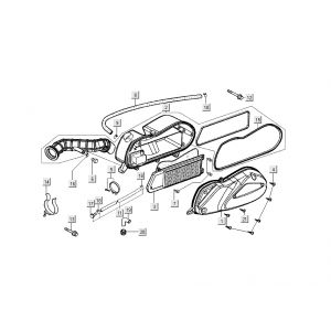 Luchtfilter Kymco Filly 4-takt zilver