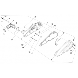 Luchtfilter Piaggio MP3 350 Maxi Sport ABS Euro 4 2018-2020