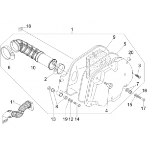 Luchtfilter Vespa GTS 250 ie 2005-2009 (met ABS)