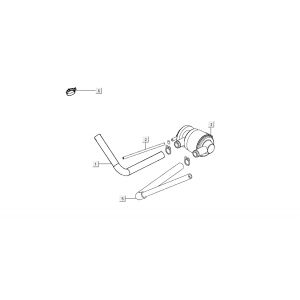 Luchtmembraan Kymco Super8 50 4-takt 2009→ wit