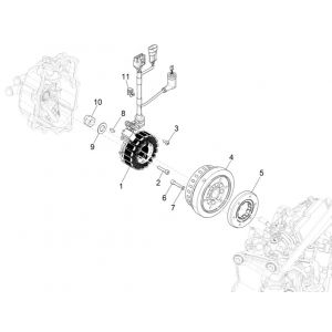 Ontsteking - Stator - Vliegwiel Piaggio MP3 300 HPE / 300 HPE Sport ABS Euro 5 2020-2022