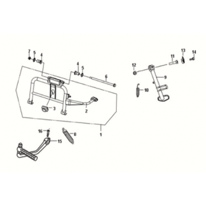 Main stand - kick starter arm Sm Fiddle III 50 E3