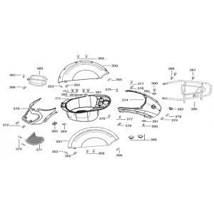 Motorschermen - Helmbak - Achterdrager AGM Star 50 rood wit