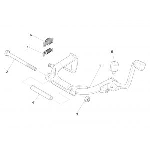 Middenstandaard Vespa Sprint 125 3V IE ABS Euro 5 2021