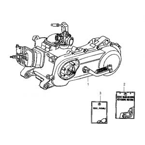 Motorblok compleet Gilera Runner 50 2-takt LC 1998-2005