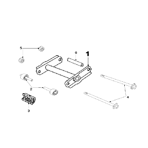 Motorophanging kort Peugeot Speedfight 2 50 2-takt LC zilver