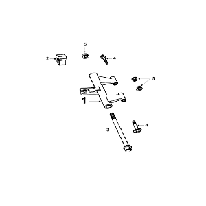 Motorophanging Peugeot V-Clic 50 4-takt AC Wit