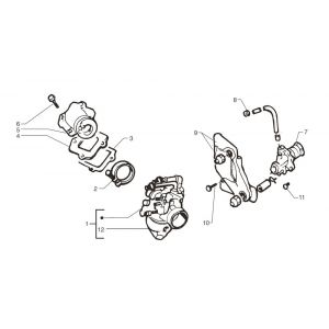 Oliepomp- Carburateur Yamaha Jog-R 50 2-takt LC