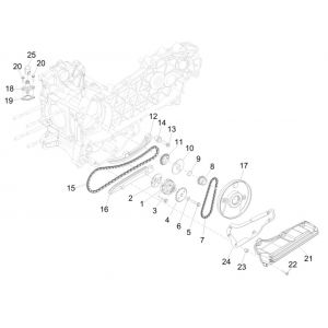 Oliepomp Piaggio MP3 300 HPE / 300 HPE Sport ABS Euro 5 2020-2022