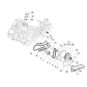 Oliepomp Piaggio Medley 125 IE ABS Euro 4 2016-2019
