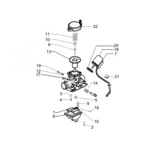 Carburateur Piaggio Fly 50 4-takt AC