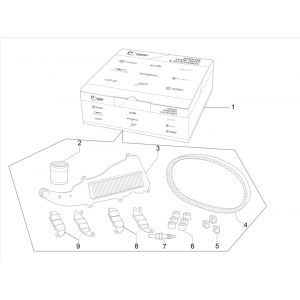 Onderhoudspakket Piaggio Medley 125 IE ABS Euro 4 2016-2019