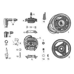Ontsteking - Stator - Vliegwiel Zundapp C50 Sport 517-21LA