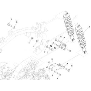 Schokbreker Piaggio Medley 125 ABS Euro 5 2021-2022